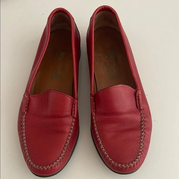Salvatore Ferragamo Red Leather Slip-Ons size 7 EE Salvatore Ferragamo Red EE Casual Shoes for Men for sale | eBay main image 3